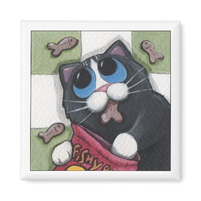 Fishy Bites - Cat Magnet