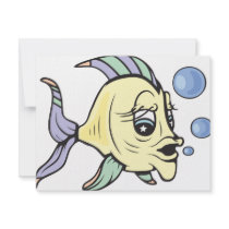 Fishy!  Customizable! invitations