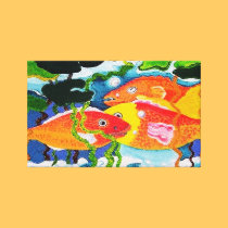 Fishy fishy canvas prints