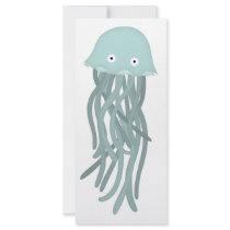 fishy jellyfish customized rack card