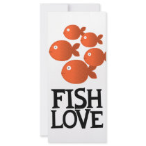 Fishy love rack card design