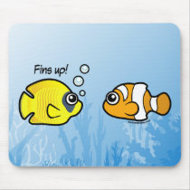 Fishy Robbery: Fins up! mousepads