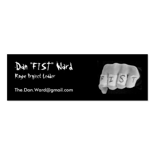 FIST cards Business Card (front side)