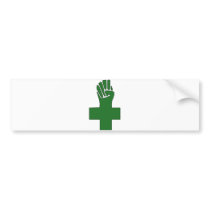 Fist Cross Anarchy Symbol Anarchist Anarchism bumper stickers