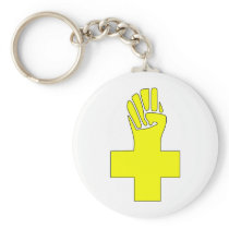 Fist Cross Anarchy Symbol Anarchist Anarchism Keychains