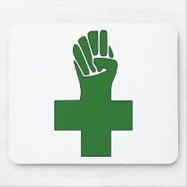 Fist Cross Anarchy Symbol Anarchist Anarchism Mouse Pads