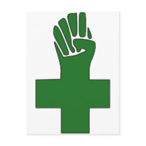 Fist Cross Anarchy Symbol Anarchist Anarchism Postcard