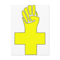 Fist Cross Anarchy Symbol Anarchist Anarchism Post Cards
