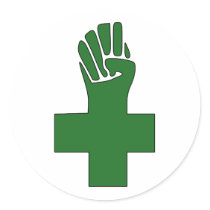 Fist Cross Anarchy Symbol Anarchist Anarchism Sticker