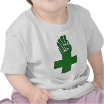 Fist Cross Anarchy Symbol Anarchist Anarchism Tee Shirts