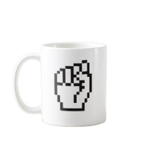 Fist Cursor mugs