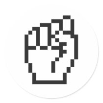Fist Cursor stickers by JSlogan Fist Cursor stickers
