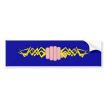Fist of lightnings fist flashes bumper sticker