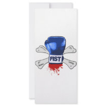Fist T-shirt rack cards by Foozyo Fist T-shirt rack cards