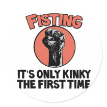 Fisting Round Stickers