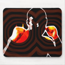 fists of fire. mouse pad