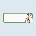 Fisty the Snowman Return Address Labels labels