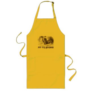 Fit To Snore Red King Snoring Sleeping Wonderland apron