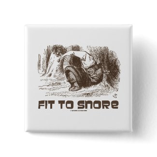 Fit To Snore Red King Snoring Sleeping Wonderland button