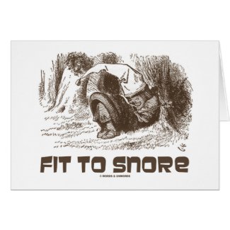 Fit To Snore Red King Snoring Sleeping Wonderland card