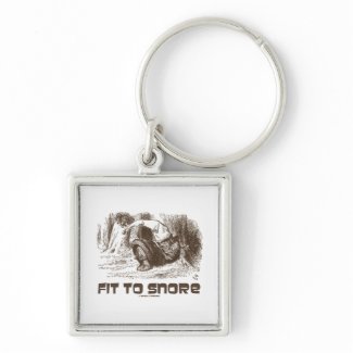 Fit To Snore Red King Snoring Sleeping Wonderland keychain