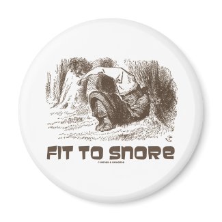 Fit To Snore Red King Snoring Sleeping Wonderland magnet