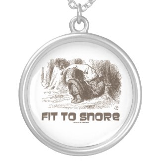 Fit To Snore Red King Snoring Sleeping Wonderland necklace