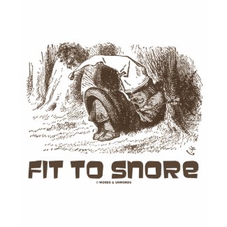 Fit To Snore Red King Snoring Sleeping Wonderland shirt