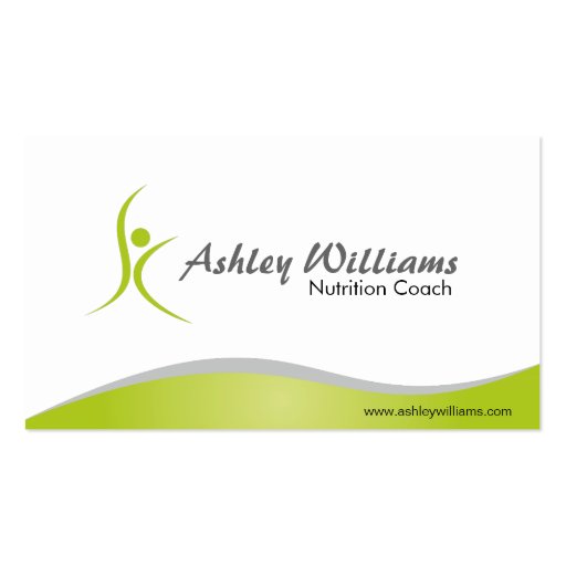 Fitness and Nutritionist - Business Cards (front side)