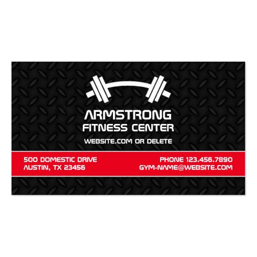 Fitness Business Card (front side)