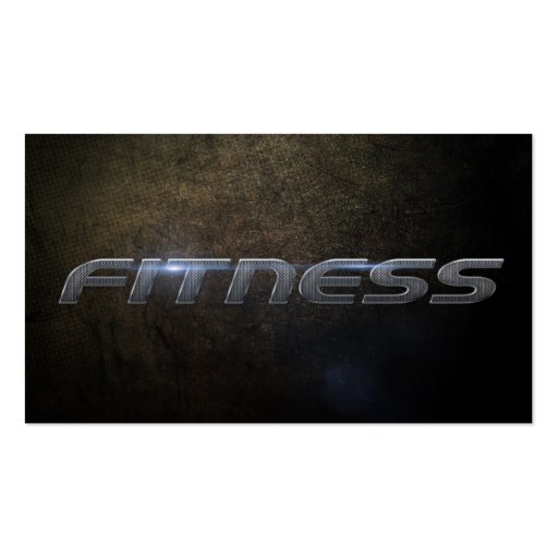 Fitness business card (front side)