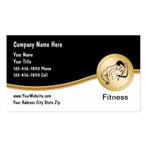Fitness Business Cards (front side)
