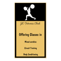 Fitness Business Cards