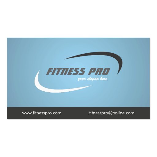 Fitness - Business Cards (front side)