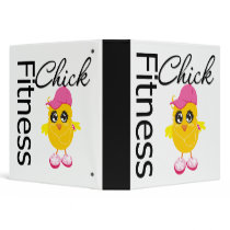 Fitness Chick Binder by chicktshirts Fitness Chick Binder