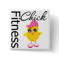Fitness Chick Buttons