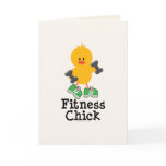 Fitness Chick Greeting Card