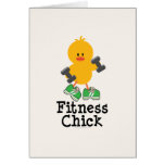 Fitness Chick Greeting Card
