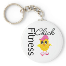Fitness Chick Key Chain
