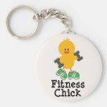 Fitness Chick Keychain