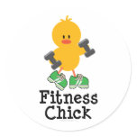 Fitness Chick Stickers