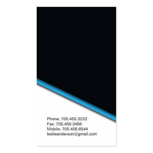 FITNESS COACH BUSINESS CARD (back side)
