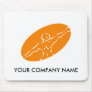 Fitness Customizable Mousepad - Orange