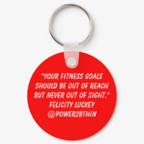 Fitness Goals keychains