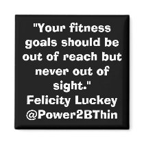 Fitness Goals magnets by Power2BThin Fitness Goals magnets