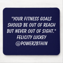 Fitness Goals mousepads by Power2BThin Fitness Goals mousepads