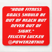 Fitness Goals mousepads by Power2BThin Fitness Goals mousepads