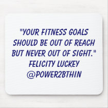 Fitness Goals mousepads by Power2BThin Fitness Goals mousepads