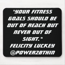 Fitness Goals mousepads by Power2BThin Fitness Goals mousepads