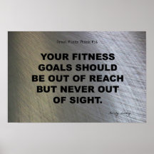 Fitness Goals: Never Out of Sight! Print